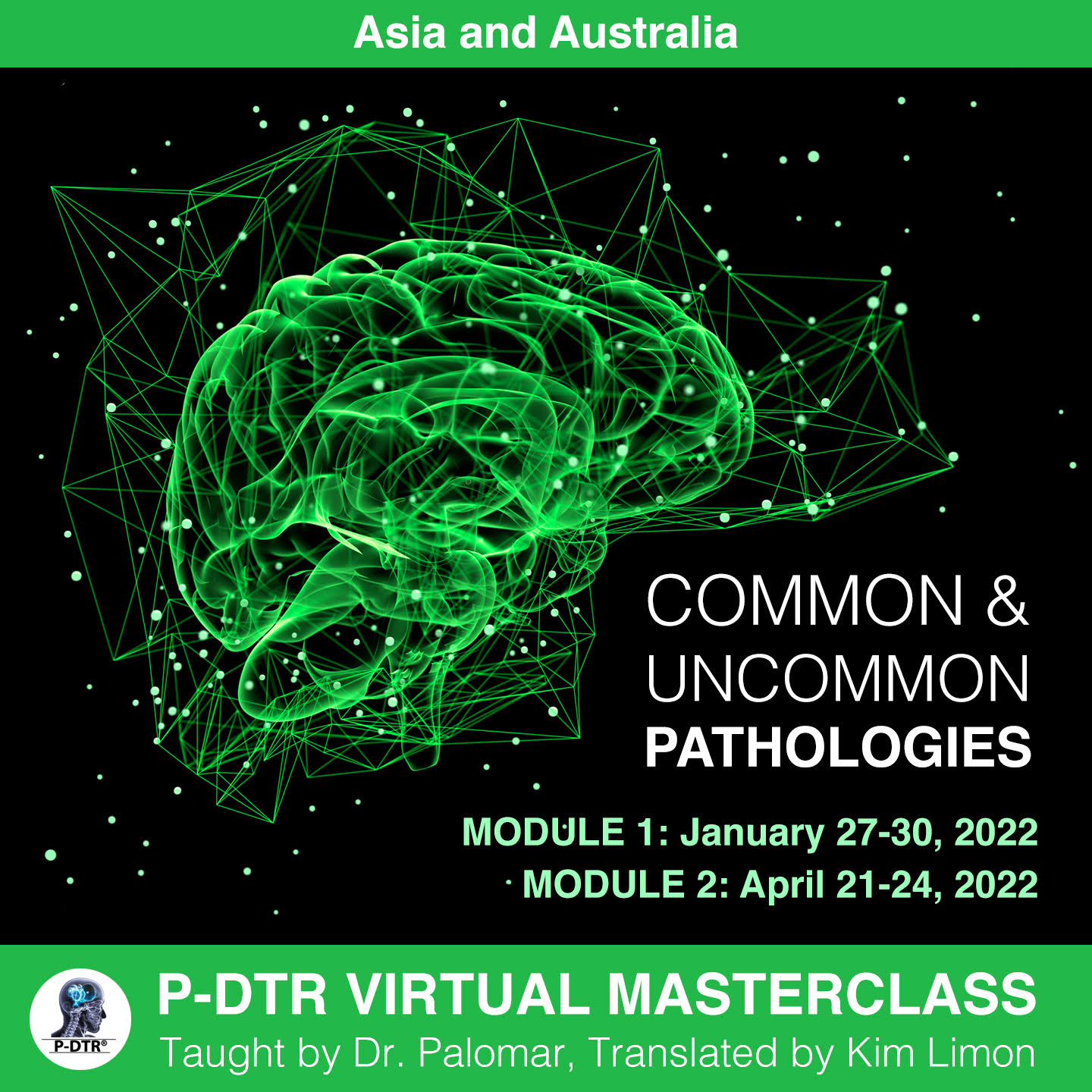 P-DTR Masterclass - P-DTR Common and Uncommon Pathologies, Asia and Australia